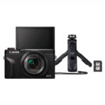 Canon Powershot G7X Mark III Vlogger Kit + 64 GB SD card – Black (Canon 3637C027)